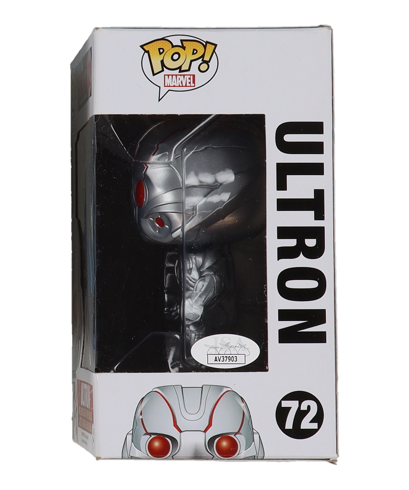 James Spader Signed "Avengers: Age of Ultron" #72 Ultron Bobble-Head Funko Pop! Vinyl Figure (JSA) at PristineAuction.com James Spader Signed "Avengers: Age of Ultron" #72 Ultron Bobble-Head Funko Pop! Vinyl Figure (JSA) at PristineAuction.com