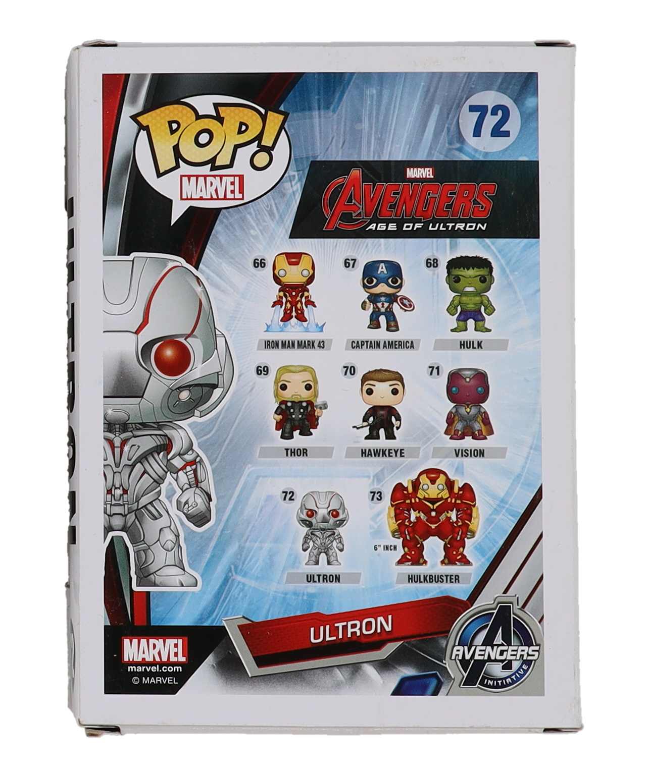 James Spader Signed "Avengers: Age of Ultron" #72 Ultron Bobble-Head Funko Pop! Vinyl Figure (JSA) at PristineAuction.com James Spader Signed "Avengers: Age of Ultron" #72 Ultron Bobble-Head Funko Pop! Vinyl Figure (JSA) at PristineAuction.com