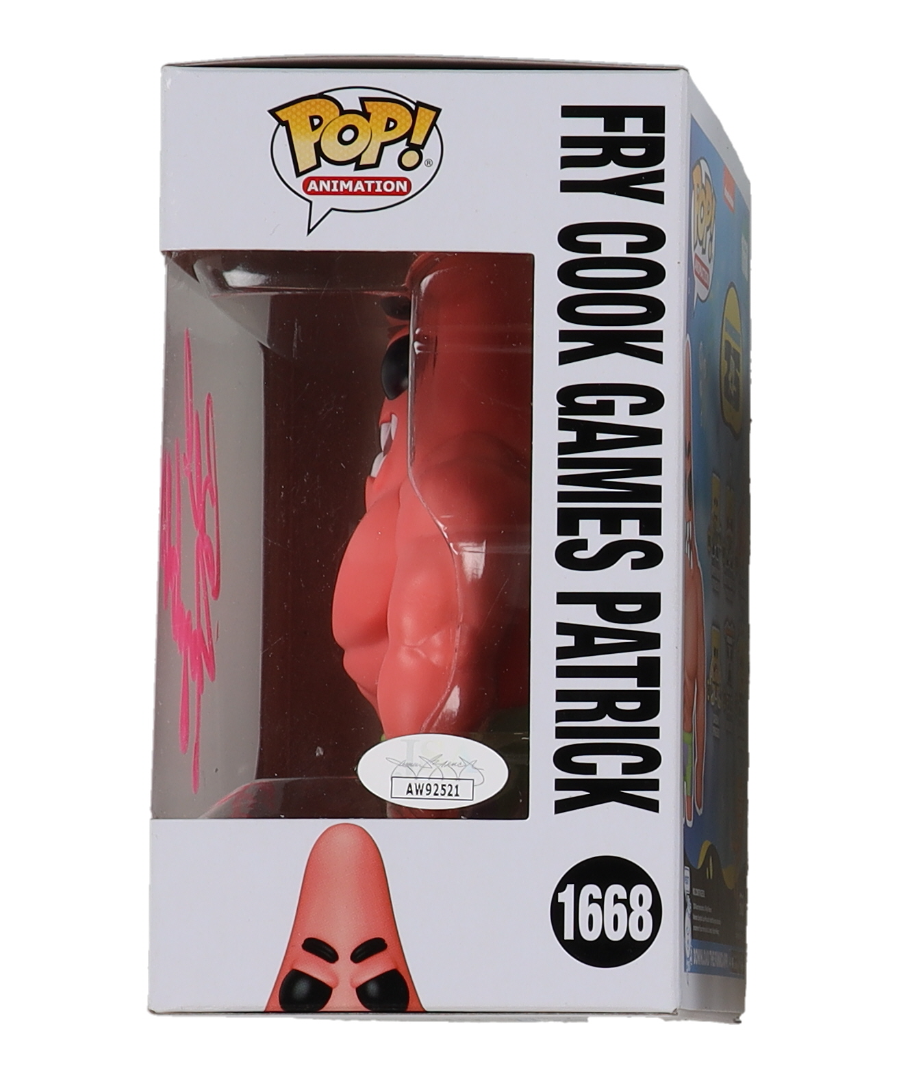 Bill Fagerbakke Signed "SpongeBob SquarePants" #1668 Fry Cook Games Patrick Funko Pop! Vinyl Figure (JSA) at PristineAuction.com Bill Fagerbakke Signed "SpongeBob SquarePants" #1668 Fry Cook Games Patrick Funko Pop! Vinyl Figure (JSA) at PristineAuction.com
