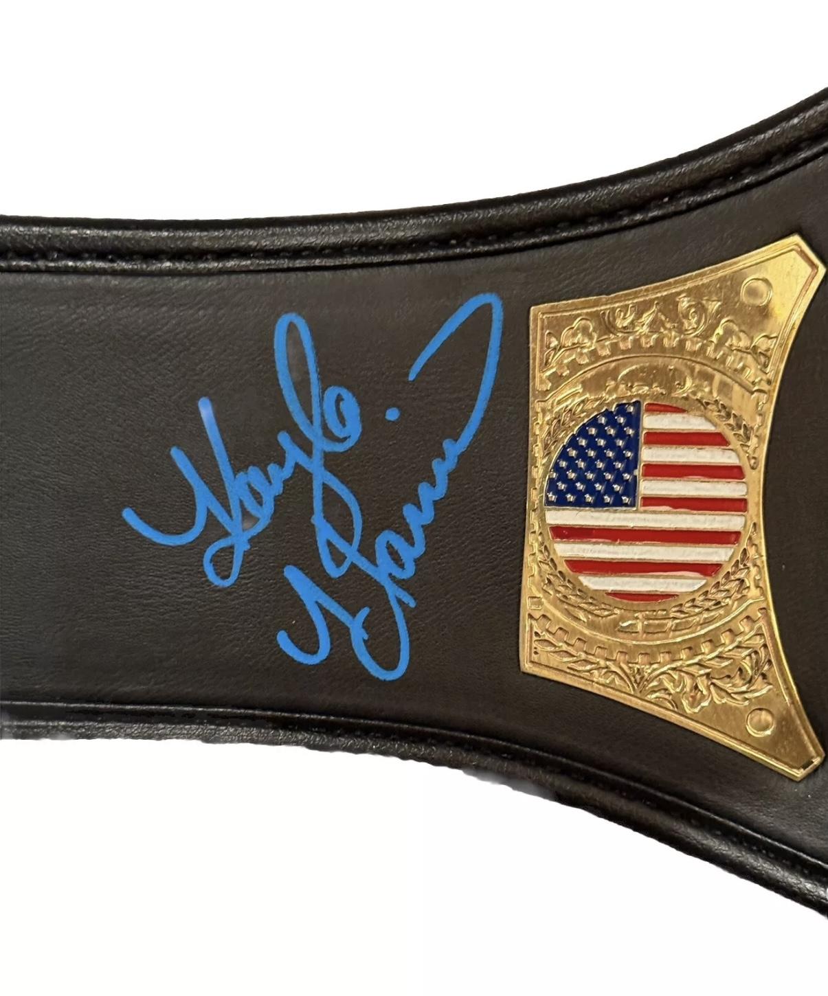 Kayla Harrison Signed USA Olympic Judo Gold Mid-Size Belt Inscribed "2X Olympic Champ" (PSA) at PristineAuction.com Kayla Harrison Signed USA Olympic Judo Gold Mid-Size Belt Inscribed "2X Olympic Champ" (PSA) at PristineAuction.com