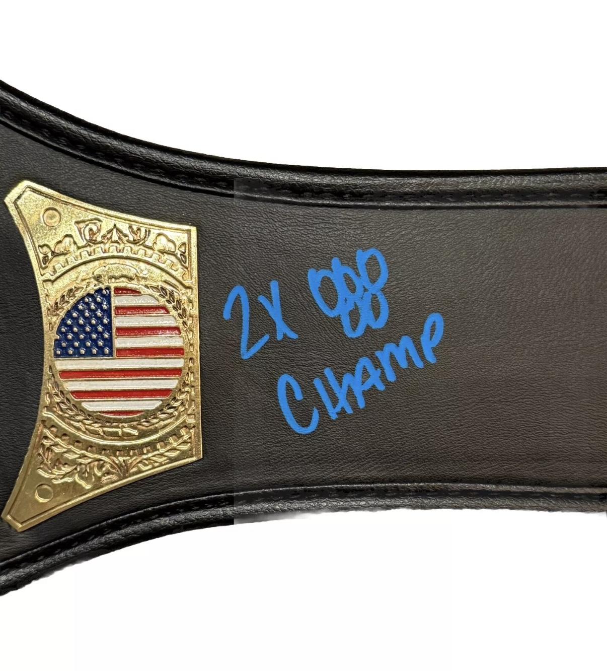 Kayla Harrison Signed USA Olympic Judo Gold Mid-Size Belt Inscribed "2X Olympic Champ" (PSA) at PristineAuction.com Kayla Harrison Signed USA Olympic Judo Gold Mid-Size Belt Inscribed "2X Olympic Champ" (PSA) at PristineAuction.com