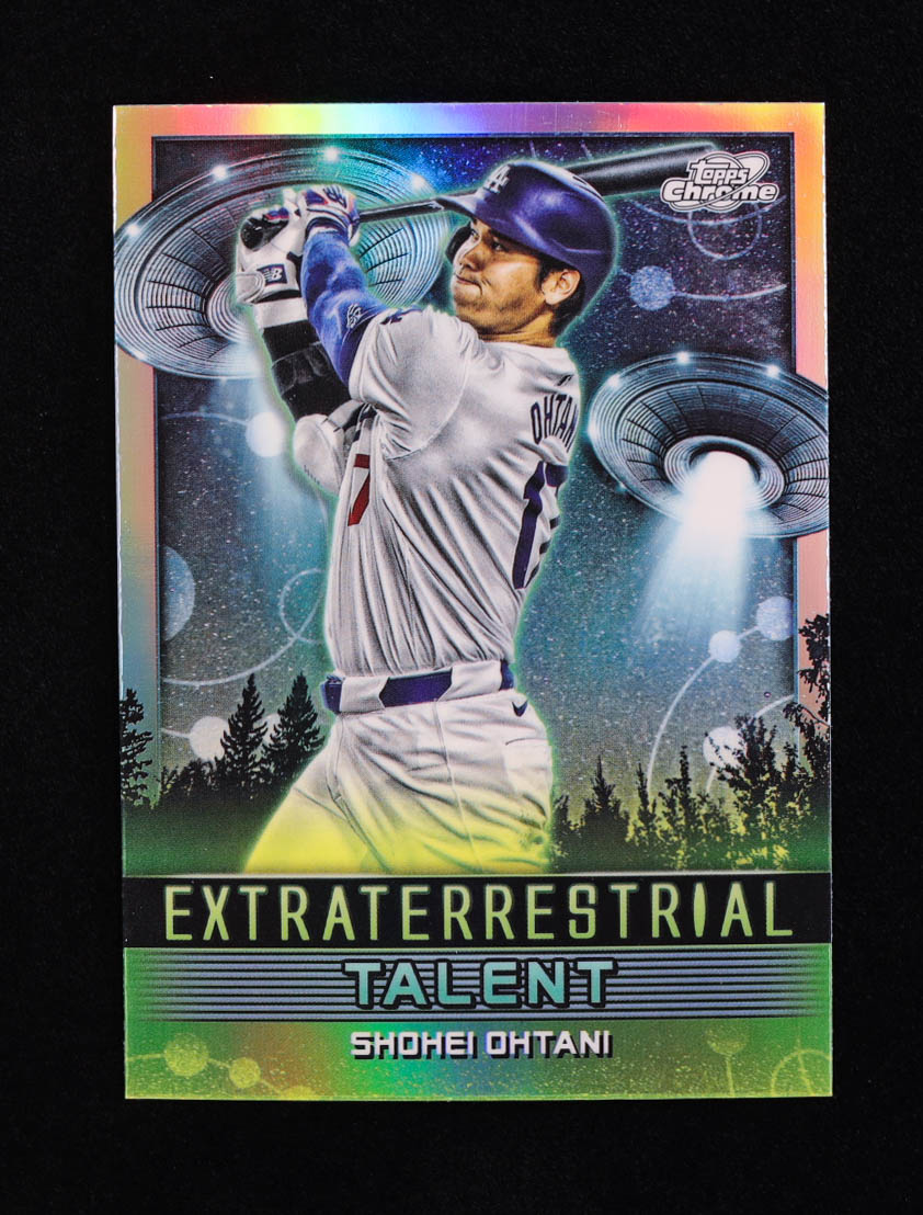 Shohei Ohtani 2024 Topps Cosmic Chrome Extraterrestrial Talent #ET17 at PristineAuction.com Shohei Ohtani 2024 Topps Cosmic Chrome Extraterrestrial Talent #ET17 at PristineAuction.com