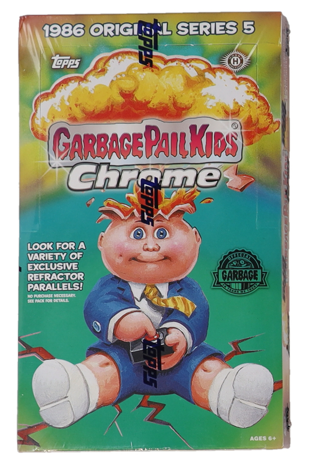 Garbage Pail Kids Chrome Series 5 Hobby Box With (24) Packs at PristineAuction.com Garbage Pail Kids Chrome Series 5 Hobby Box With (24) Packs at PristineAuction.com