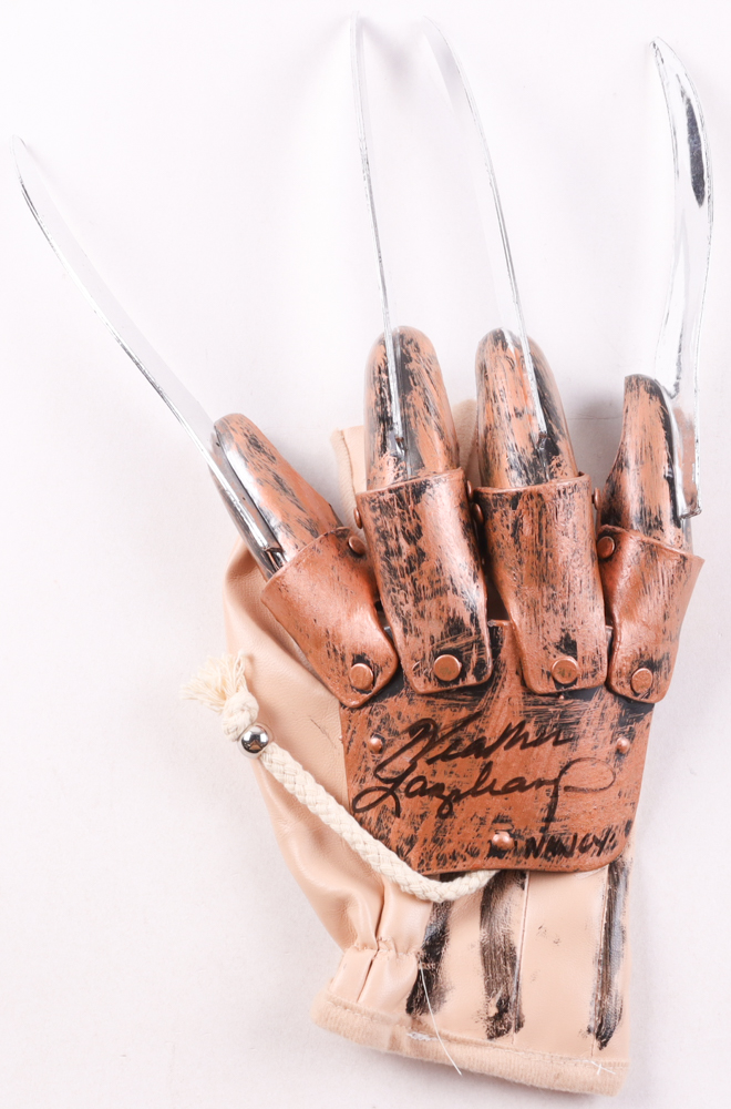 Heather Langenkamp Signed "A Nightmare on Elm Street" Freddy Krueger Replica Glove Inscribed "Nancy" (JSA) at PristineAuction.com Heather Langenkamp Signed "A Nightmare on Elm Street" Freddy Krueger Replica Glove Inscribed "Nancy" (JSA) at PristineAuction.com
