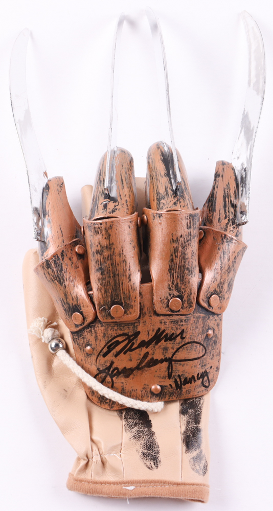 Heather Langenkamp Signed "A Nightmare on Elm Street" Freddy Krueger Replica Glove Inscribed "Nancy" (JSA) at PristineAuction.com Heather Langenkamp Signed "A Nightmare on Elm Street" Freddy Krueger Replica Glove Inscribed "Nancy" (JSA) at PristineAuction.com