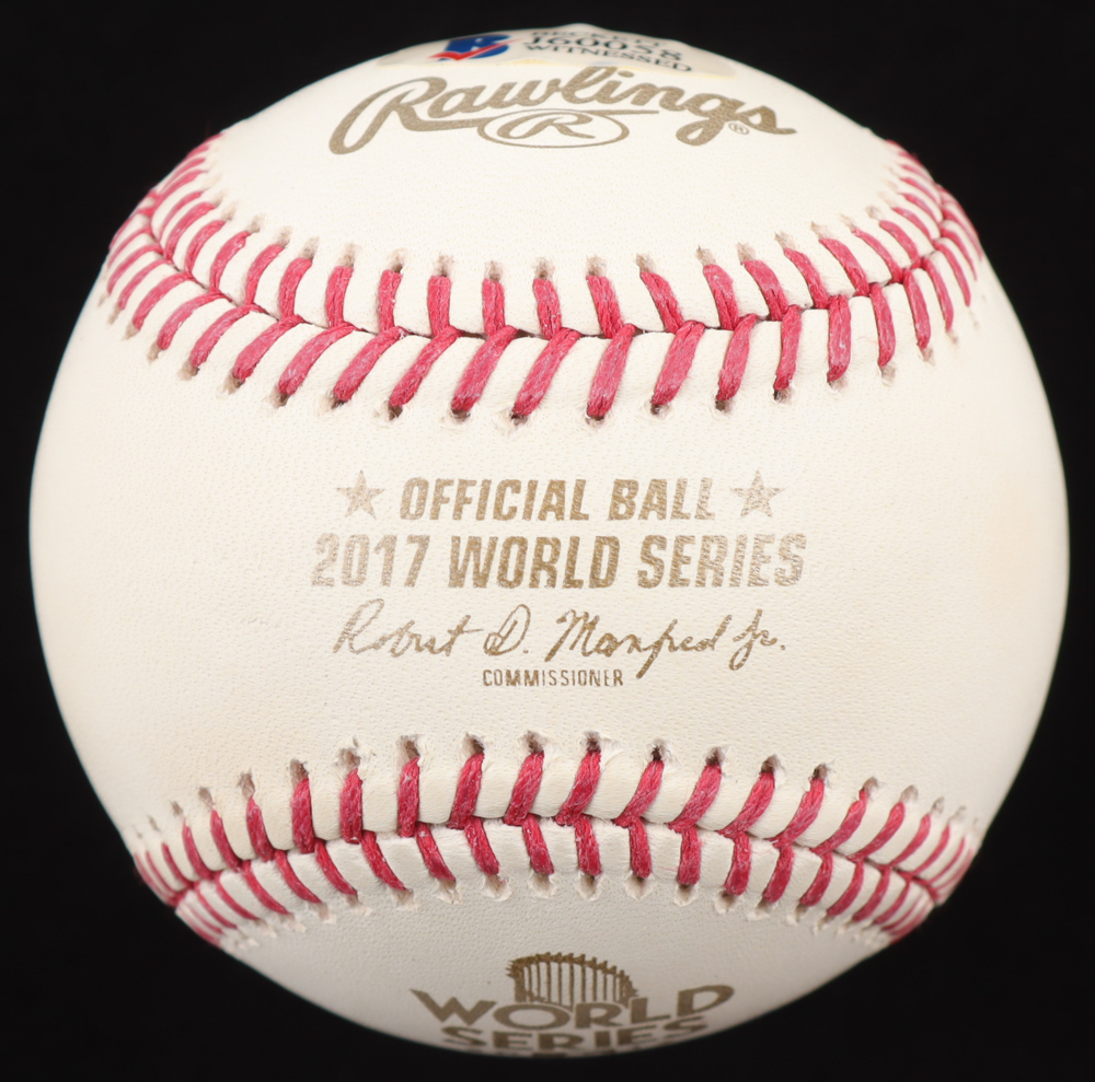 Jose Altuve Signed 2017 World Series Baseball (Beckett) at PristineAuction.com Jose Altuve Signed 2017 World Series Baseball (Beckett) at PristineAuction.com