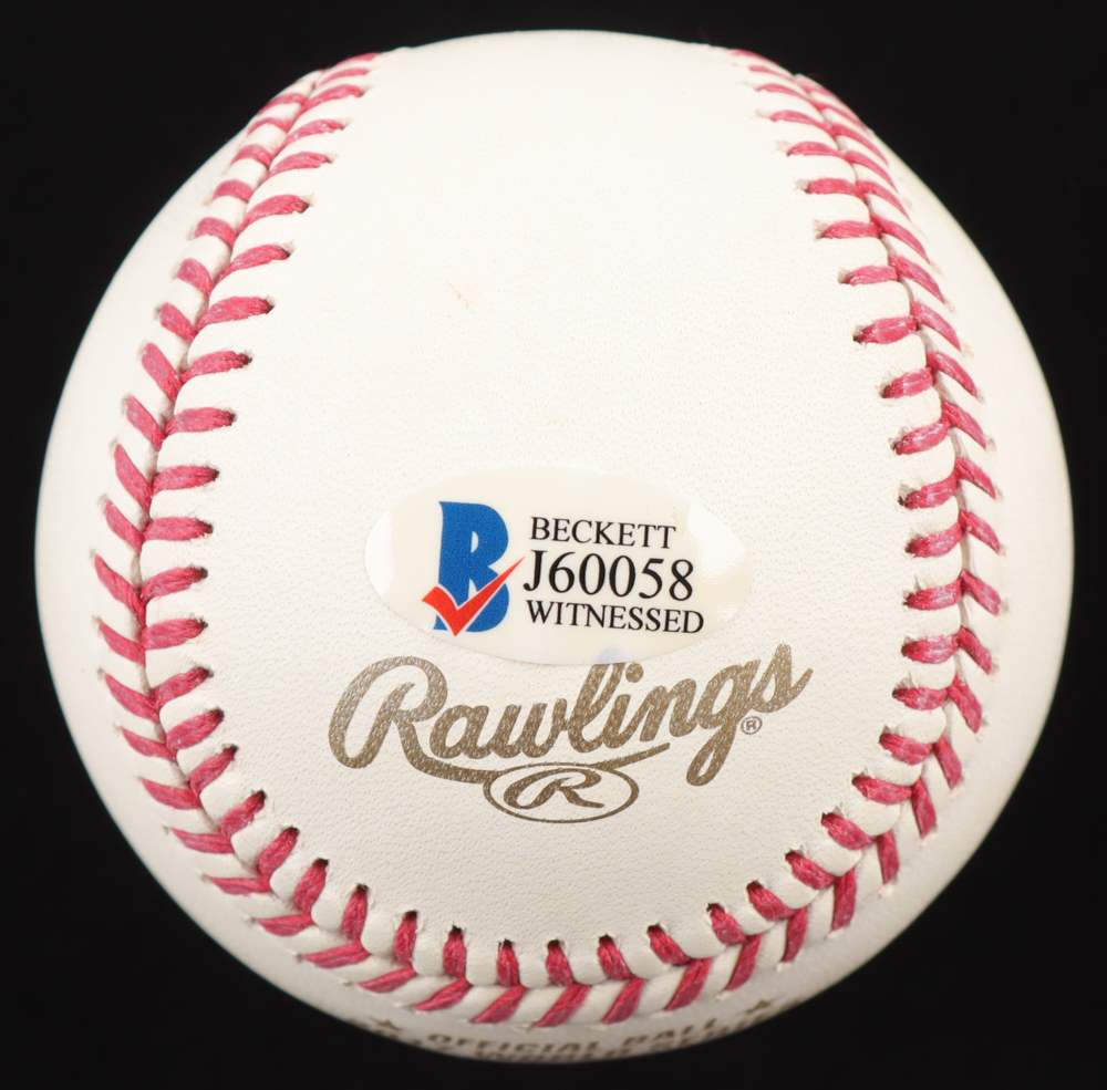 Jose Altuve Signed 2017 World Series Baseball (Beckett) at PristineAuction.com Jose Altuve Signed 2017 World Series Baseball (Beckett) at PristineAuction.com