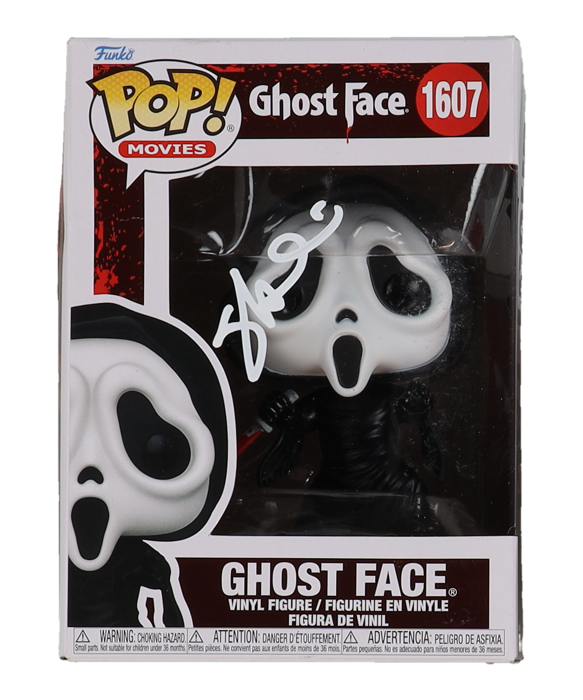 Skeet Ulrich Signed "Ghost Face" #1607 Ghost Face Funko Pop! Vinyl Figure (Beckett) at PristineAuction.com Skeet Ulrich Signed "Ghost Face" #1607 Ghost Face Funko Pop! Vinyl Figure (Beckett) at PristineAuction.com