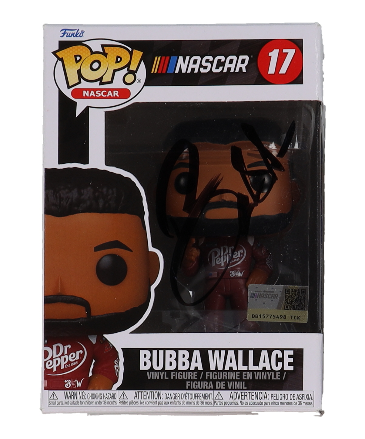 Bubba Wallace Signed "NASCAR" #17 Bubba Wallace Funko Pop! Vinyl Figure (Beckett) at PristineAuction.com Bubba Wallace Signed "NASCAR" #17 Bubba Wallace Funko Pop! Vinyl Figure (Beckett) at PristineAuction.com