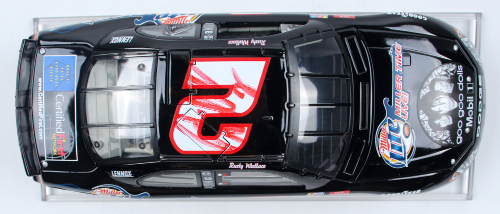 Rusty Wallace Signed LE #2 Miller Lite | Miller Time Live | Goo Goo Dolls | 2003 Intrepid Club Car 1:24 Die-Cast Car (Beckett) at PristineAuction.com Rusty Wallace Signed LE #2 Miller Lite | Miller Time Live | Goo Goo Dolls | 2003 Intrepid Club Car 1:24 Die-Cast Car (Beckett) at PristineAuction.com