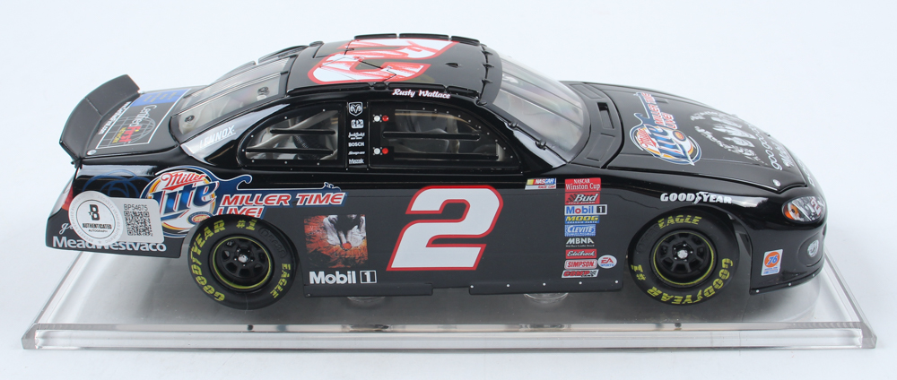 Rusty Wallace Signed LE #2 Miller Lite | Miller Time Live | Goo Goo Dolls | 2003 Intrepid Club Car 1:24 Die-Cast Car (Beckett) at PristineAuction.com Rusty Wallace Signed LE #2 Miller Lite | Miller Time Live | Goo Goo Dolls | 2003 Intrepid Club Car 1:24 Die-Cast Car (Beckett) at PristineAuction.com