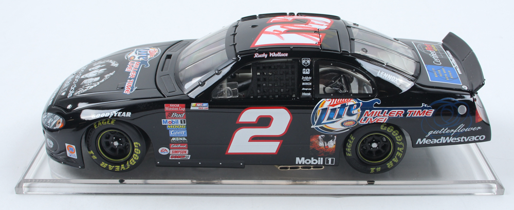 Rusty Wallace Signed LE #2 Miller Lite | Miller Time Live | Goo Goo Dolls | 2003 Intrepid Club Car 1:24 Die-Cast Car (Beckett) at PristineAuction.com Rusty Wallace Signed LE #2 Miller Lite | Miller Time Live | Goo Goo Dolls | 2003 Intrepid Club Car 1:24 Die-Cast Car (Beckett) at PristineAuction.com