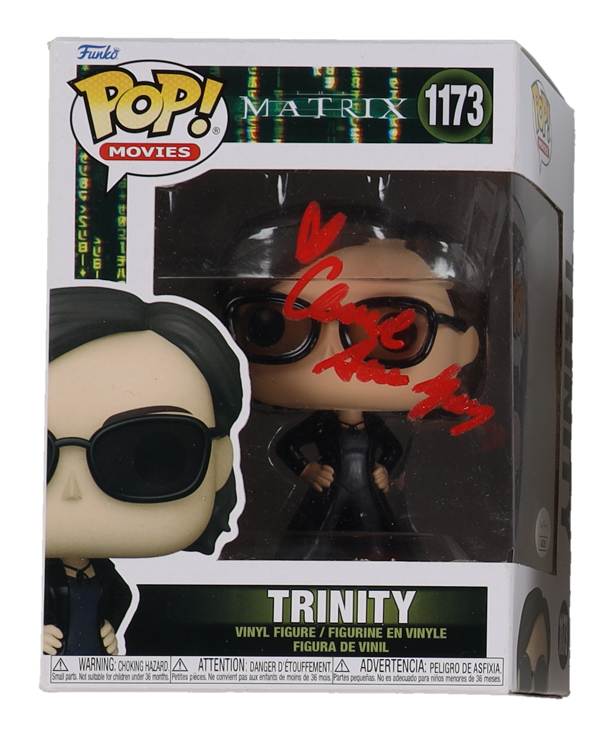 Carrie Anne Moss Signed "The Matrix" #1173 Trinity Funko Pop! Vinyl Figure (JSA) at PristineAuction.com Carrie Anne Moss Signed "The Matrix" #1173 Trinity Funko Pop! Vinyl Figure (JSA) at PristineAuction.com