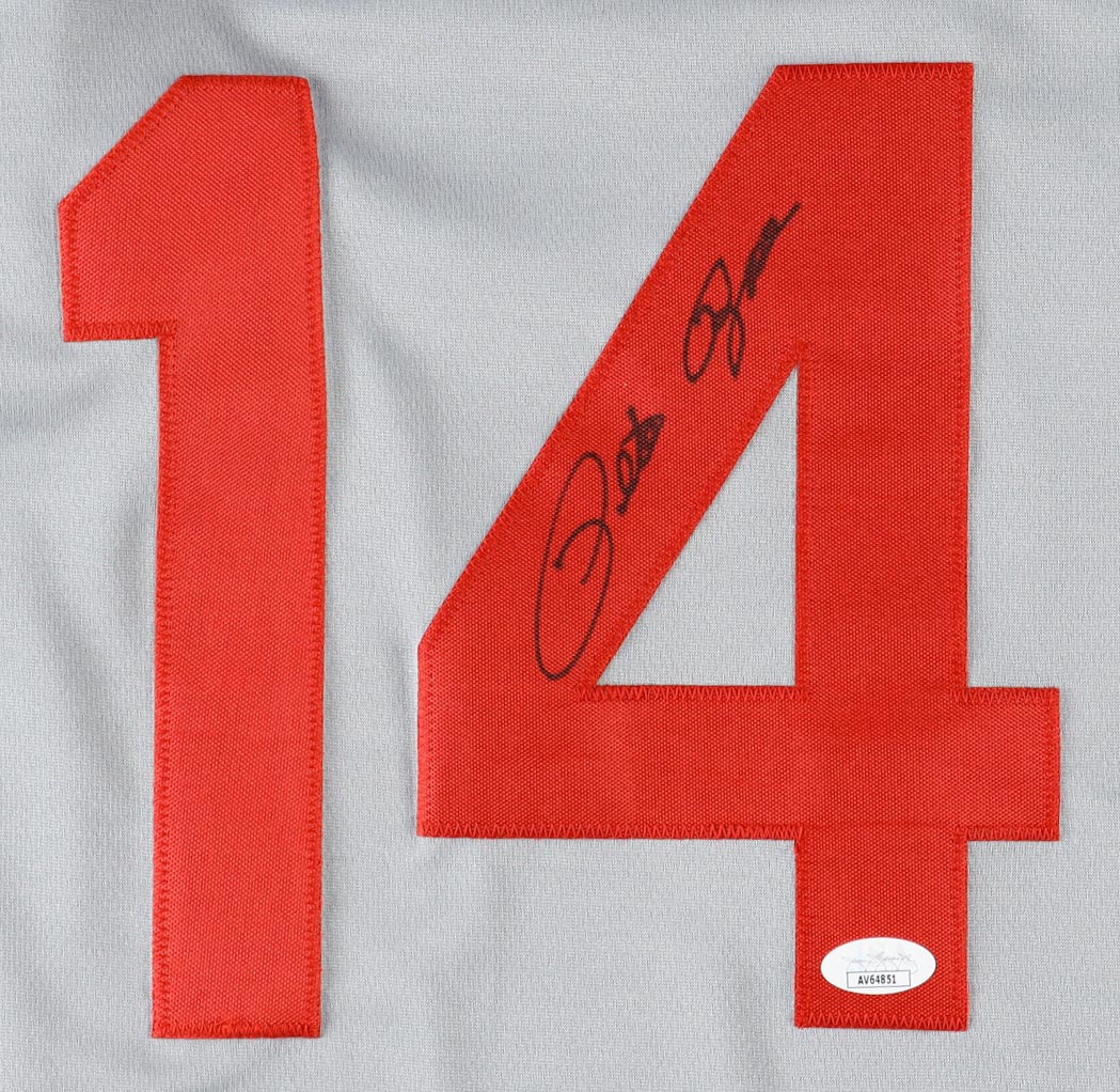 Pete Rose Signed Jersey (JSA) at PristineAuction.com Pete Rose Signed Jersey (JSA) at PristineAuction.com