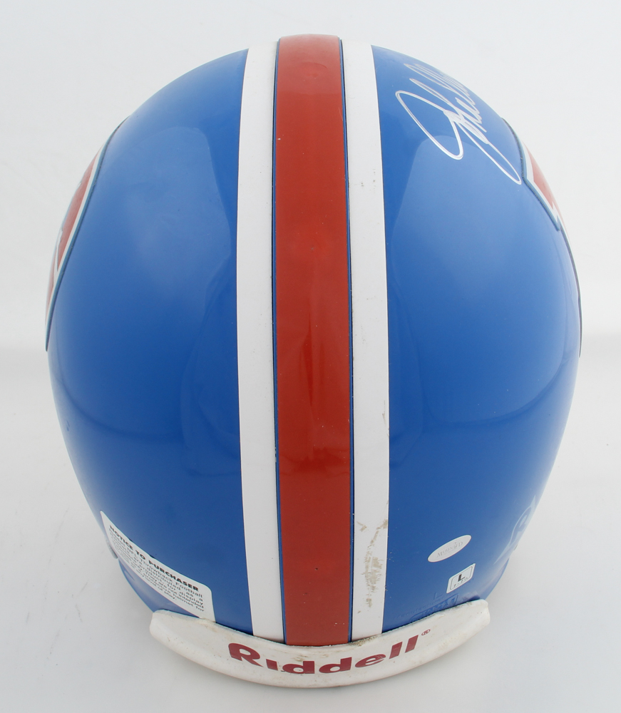 John Elway Signed Broncos Full-Size Throwback Helmet (Radtke) at PristineAuction.com John Elway Signed Broncos Full-Size Throwback Helmet (Radtke) at PristineAuction.com