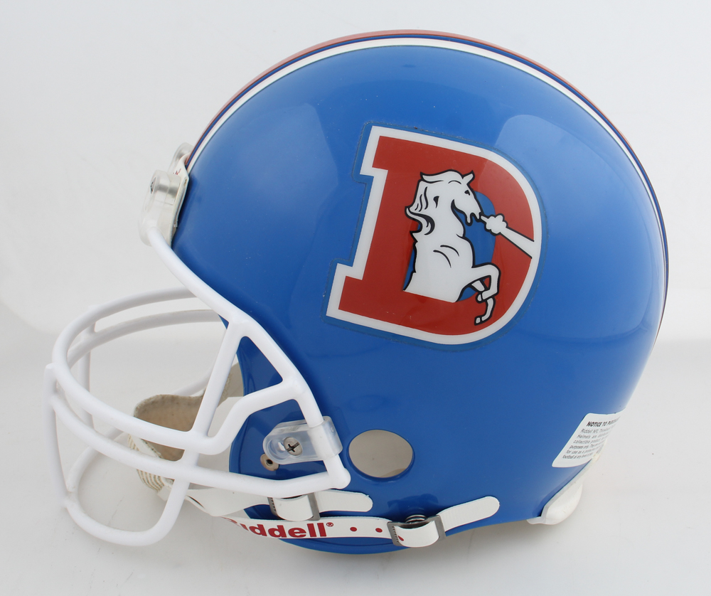 John Elway Signed Broncos Full-Size Throwback Helmet (Radtke) at PristineAuction.com John Elway Signed Broncos Full-Size Throwback Helmet (Radtke) at PristineAuction.com