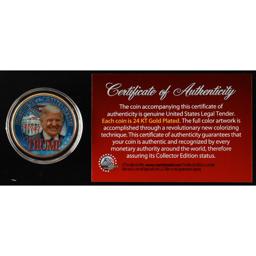 Donald Trump & JFK Merry Christmas Commemorative Half Dollar Coin - Genuine U.S. Coin Style 13 thumbnail image