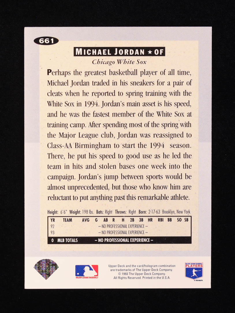 Michael Jordan 1994 Collector's Choice #661 RC at PristineAuction.com Michael Jordan 1994 Collector's Choice #661 RC at PristineAuction.com