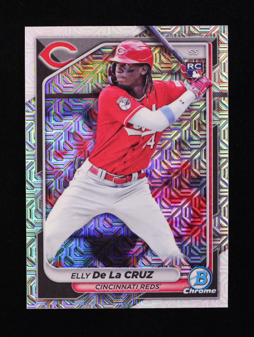 Elly De La Cruz 2024 Bowman Chrome Mega Box #22 RC at PristineAuction.com Elly De La Cruz 2024 Bowman Chrome Mega Box #22 RC at PristineAuction.com