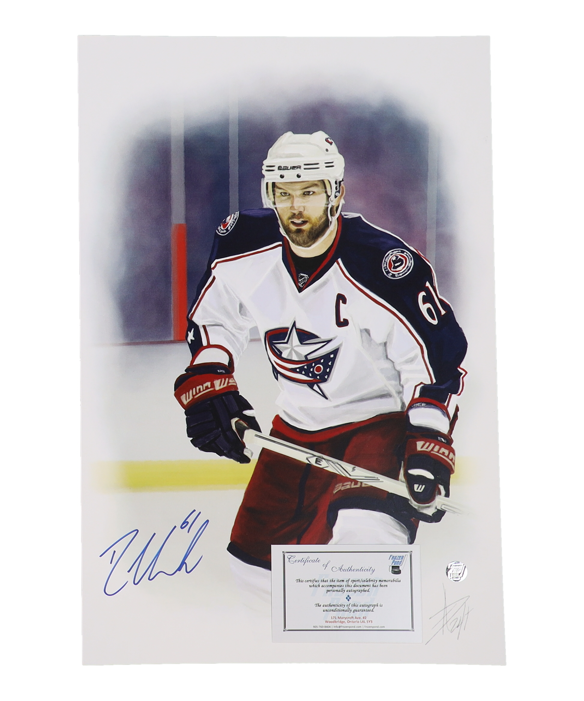 Rick Nash Signed Alex Douglas "Nash" 12x18 Lithograph (Frozen Pond) at PristineAuction.com Rick Nash Signed Alex Douglas "Nash" 12x18 Lithograph (Frozen Pond) at PristineAuction.com