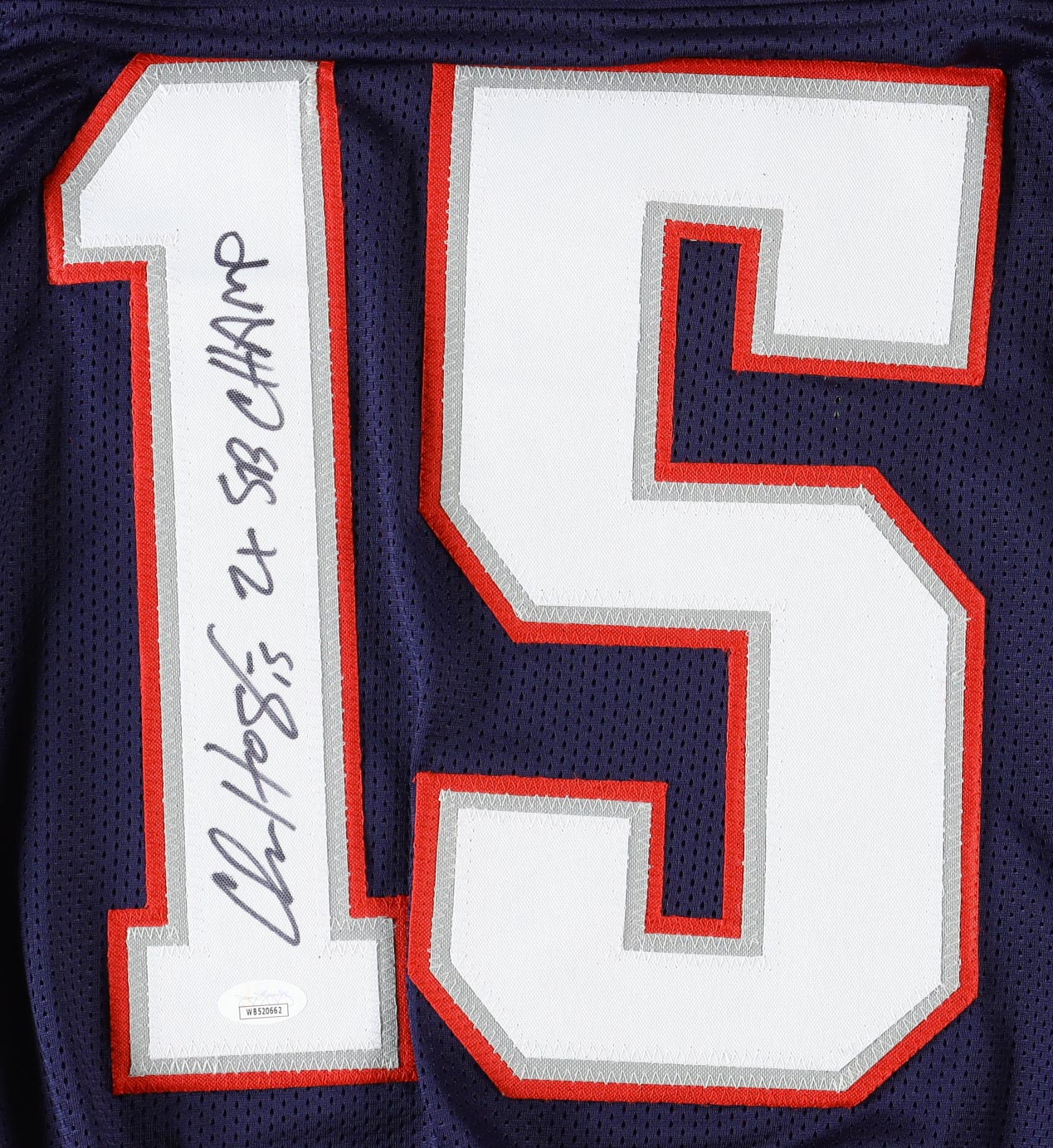 Chris Hogan Signed Jersey Inscribed "2x SB Champ" (JSA) at PristineAuction.com Chris Hogan Signed Jersey Inscribed "2x SB Champ" (JSA) at PristineAuction.com