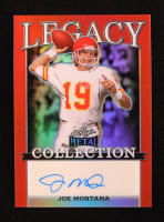 Joe Montana 2024 Leaf Legacy Collection #BA-JM15 Autograph Red Prismatic SP Variation #1/3 at PristineAuction.com
