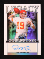 Joe Montana 2024 Leaf Legacy Collection #BA-JM15 Autograph White Prismatic SP Variation #1/2 at PristineAuction.com
