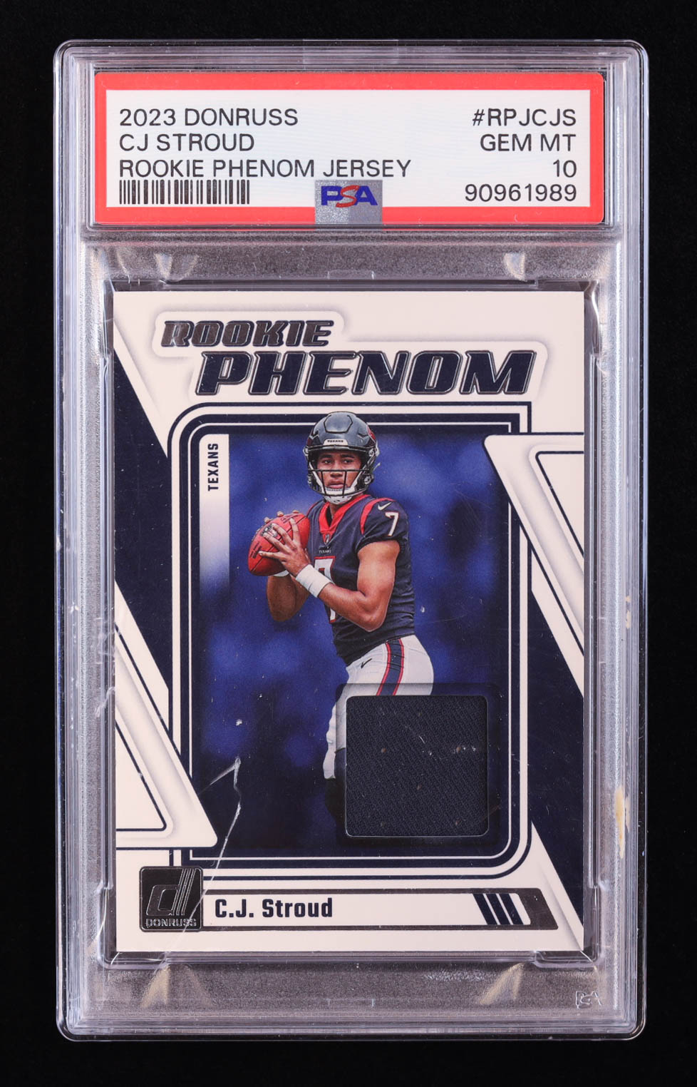 CJ Stroud 2023 Donruss Rookie Phenom Jerseys #2 RC (PSA 10) at PristineAuction.com CJ Stroud 2023 Donruss Rookie Phenom Jerseys #2 RC (PSA 10) at PristineAuction.com