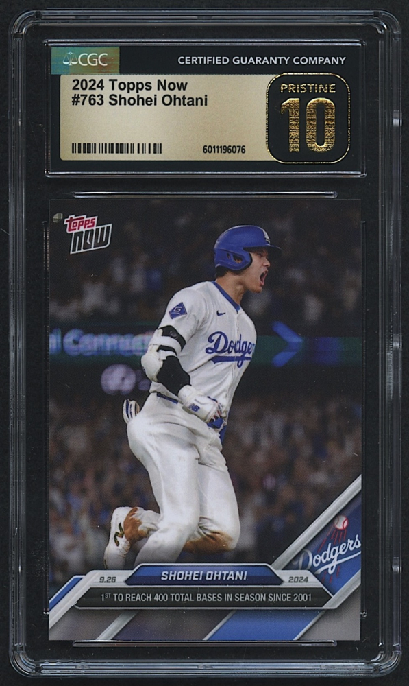 Shohei Ohtani 2024 Topps Now 763 (CGC 10 Black Label) Pristine Auction