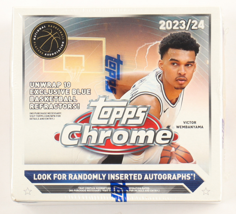 2023-24 Topps Chrome Basketball Monster Box With (5) Packs at PristineAuction.com 2023-24 Topps Chrome Basketball Monster Box With (5) Packs at PristineAuction.com