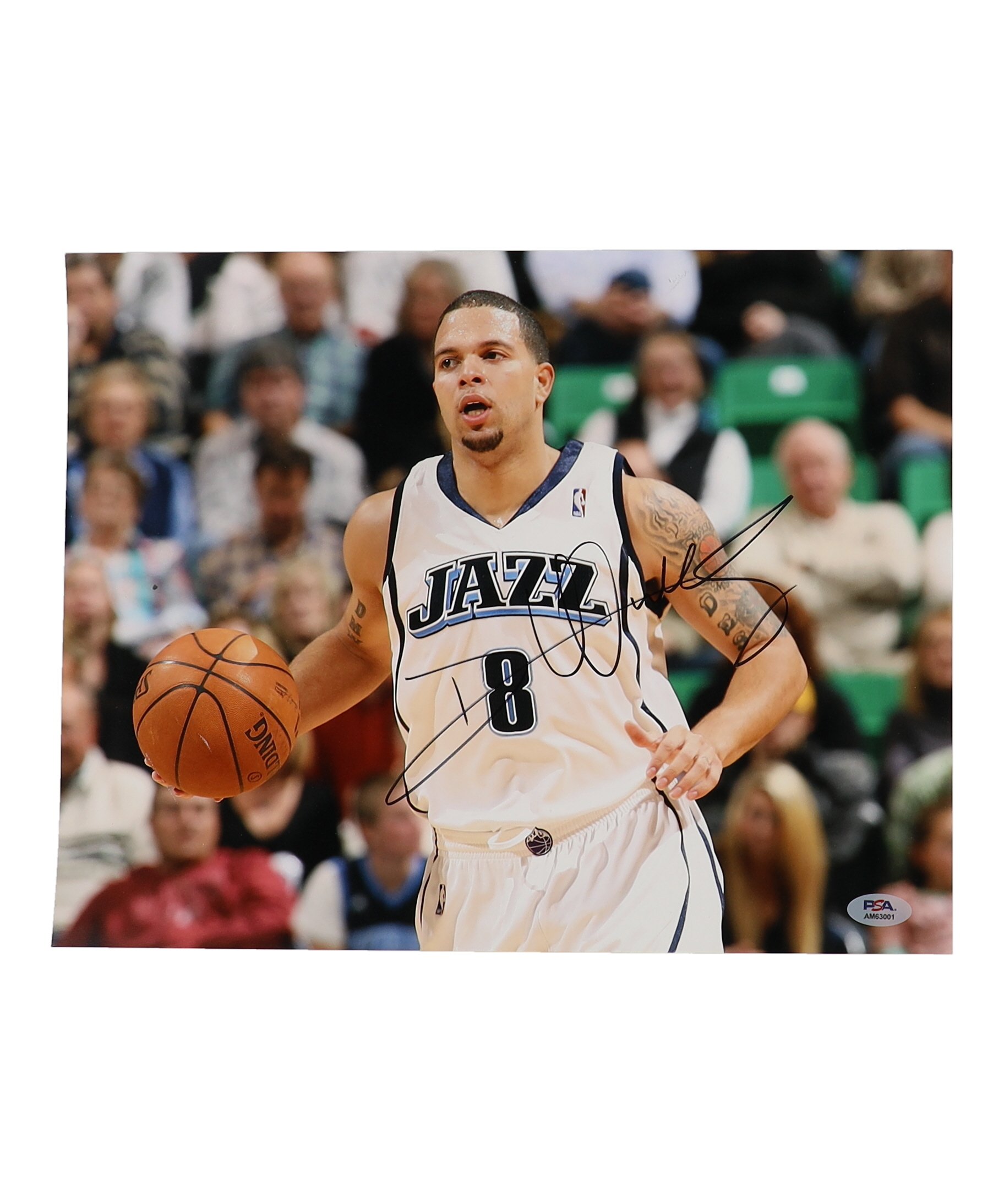 Deron Williams Signed Jazz 11x14 Photo (PSA) at PristineAuction.com Deron Williams Signed Jazz 11x14 Photo (PSA) at PristineAuction.com