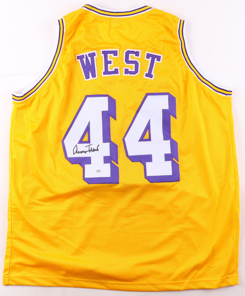 Jerry West Signed Jersey (PSA) at PristineAuction.com Jerry West Signed Jersey (PSA) at PristineAuction.com