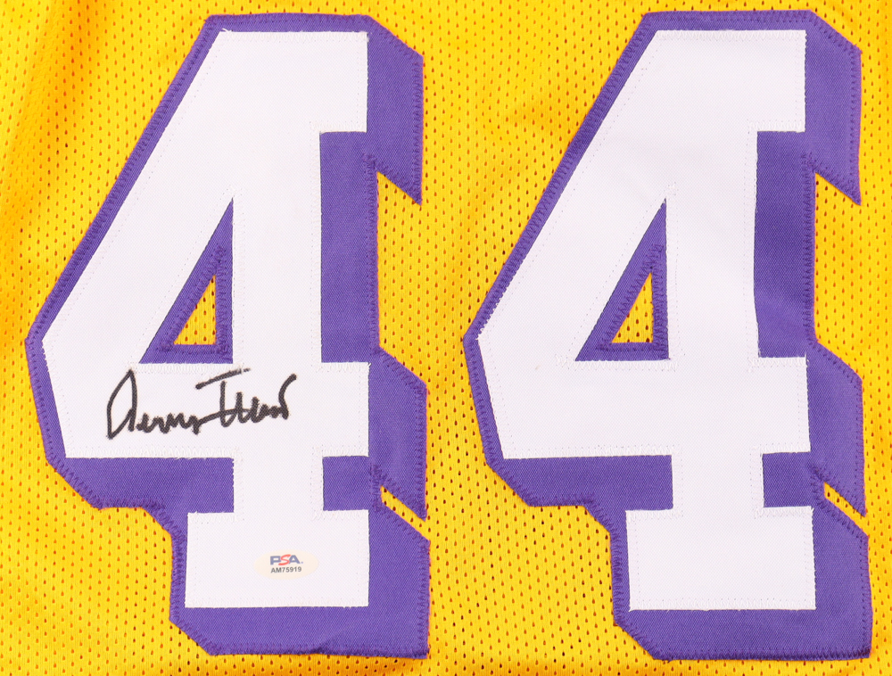 Jerry West Signed Jersey (PSA) at PristineAuction.com Jerry West Signed Jersey (PSA) at PristineAuction.com
