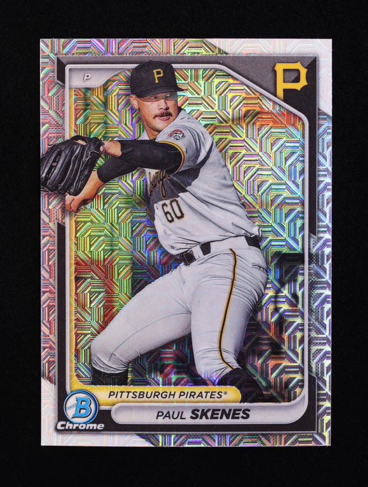 Paul Skenes 2024 Bowman Chrome Mega Box Prospects #BCP125 RC at PristineAuction.com Paul Skenes 2024 Bowman Chrome Mega Box Prospects #BCP125 RC at PristineAuction.com