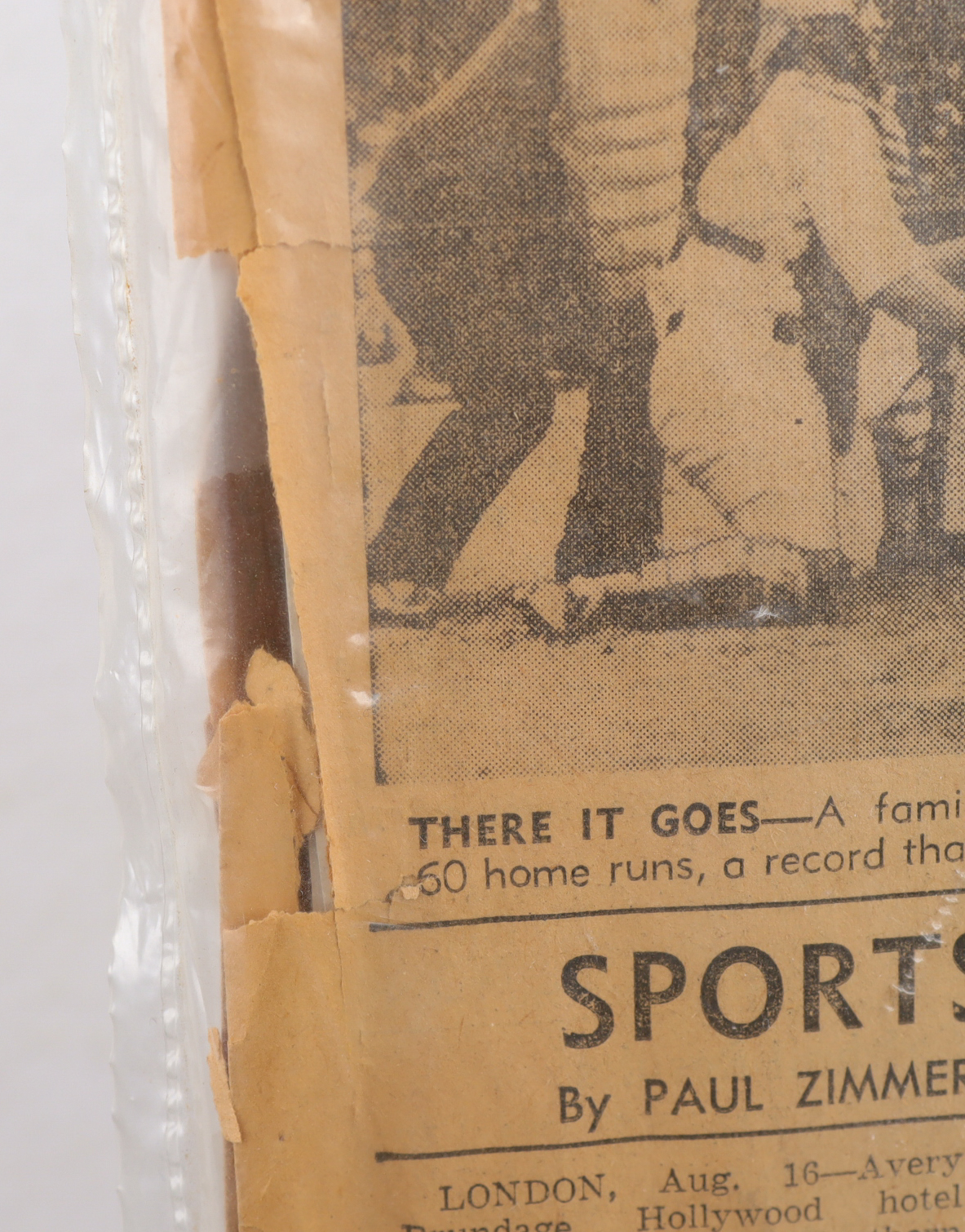 1948 Death of Babe Ruth Original LA Times Newspaper Sports Section at PristineAuction.com 1948 Death of Babe Ruth Original LA Times Newspaper Sports Section at PristineAuction.com