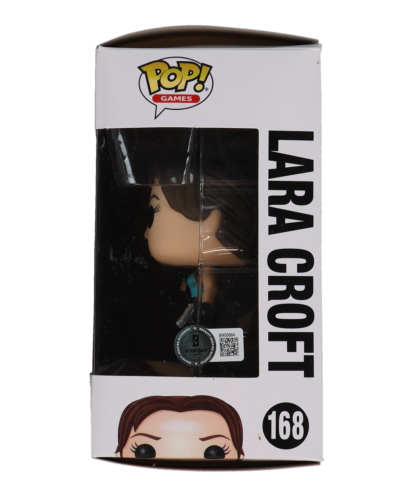 Angelina Jolie Signed "Lara Croft" #168 Lara Croft Funko Pop! Vinyl Figure (Beckett) at PristineAuction.com Angelina Jolie Signed "Lara Croft" #168 Lara Croft Funko Pop! Vinyl Figure (Beckett) at PristineAuction.com
