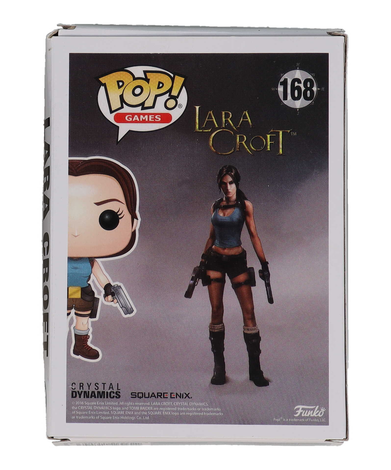 Angelina Jolie Signed "Lara Croft" #168 Lara Croft Funko Pop! Vinyl Figure (Beckett) at PristineAuction.com Angelina Jolie Signed "Lara Croft" #168 Lara Croft Funko Pop! Vinyl Figure (Beckett) at PristineAuction.com