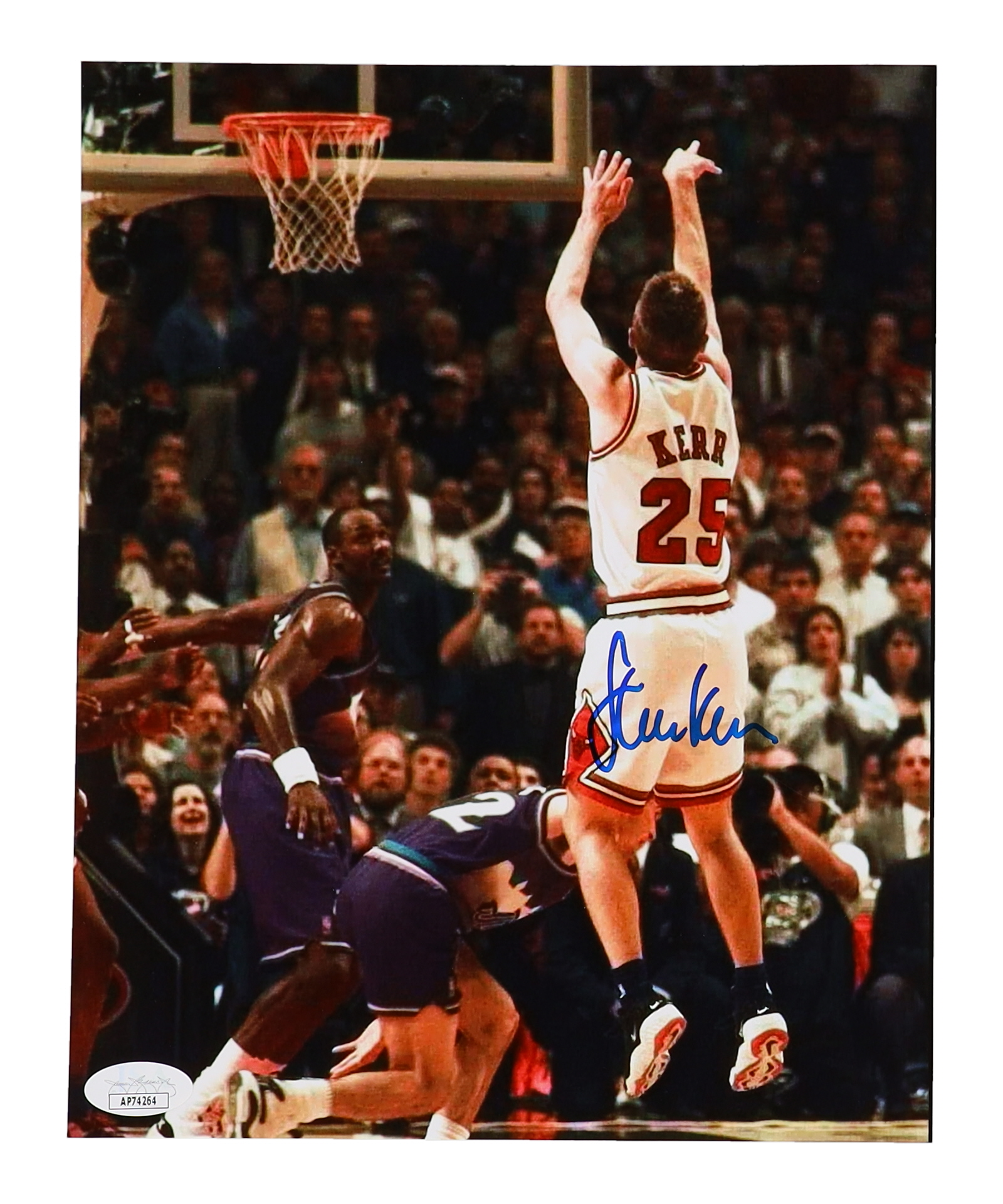 Steve Kerr Signed Bulls 8x10 Photo (JSA) at PristineAuction.com Steve Kerr Signed Bulls 8x10 Photo (JSA) at PristineAuction.com