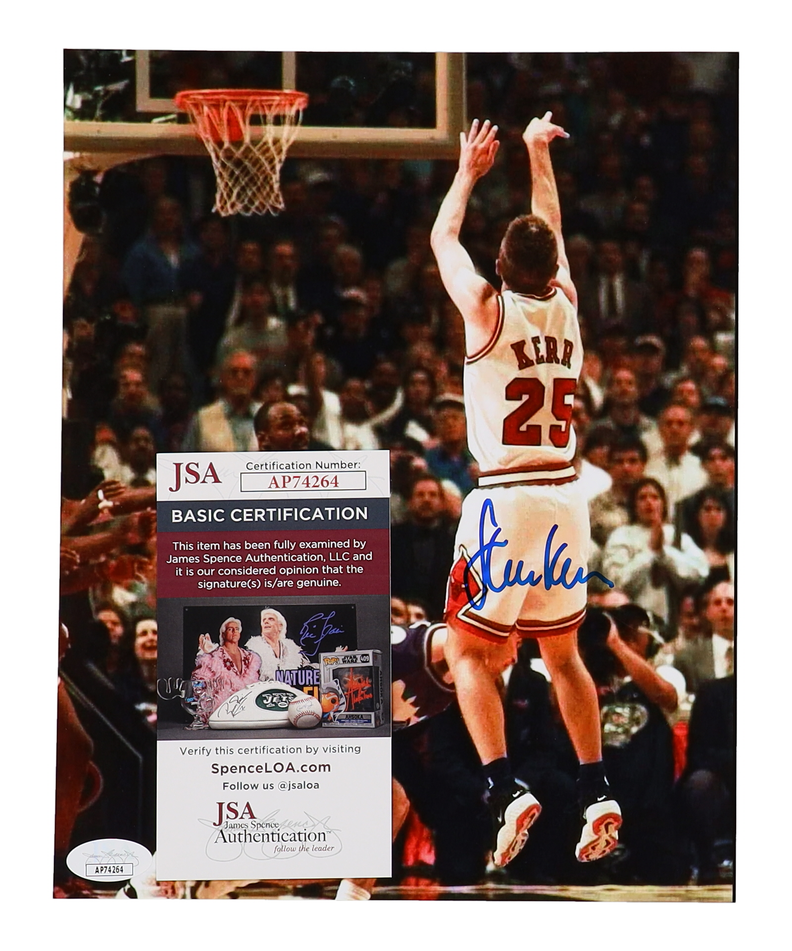 Steve Kerr Signed Bulls 8x10 Photo (JSA) at PristineAuction.com Steve Kerr Signed Bulls 8x10 Photo (JSA) at PristineAuction.com