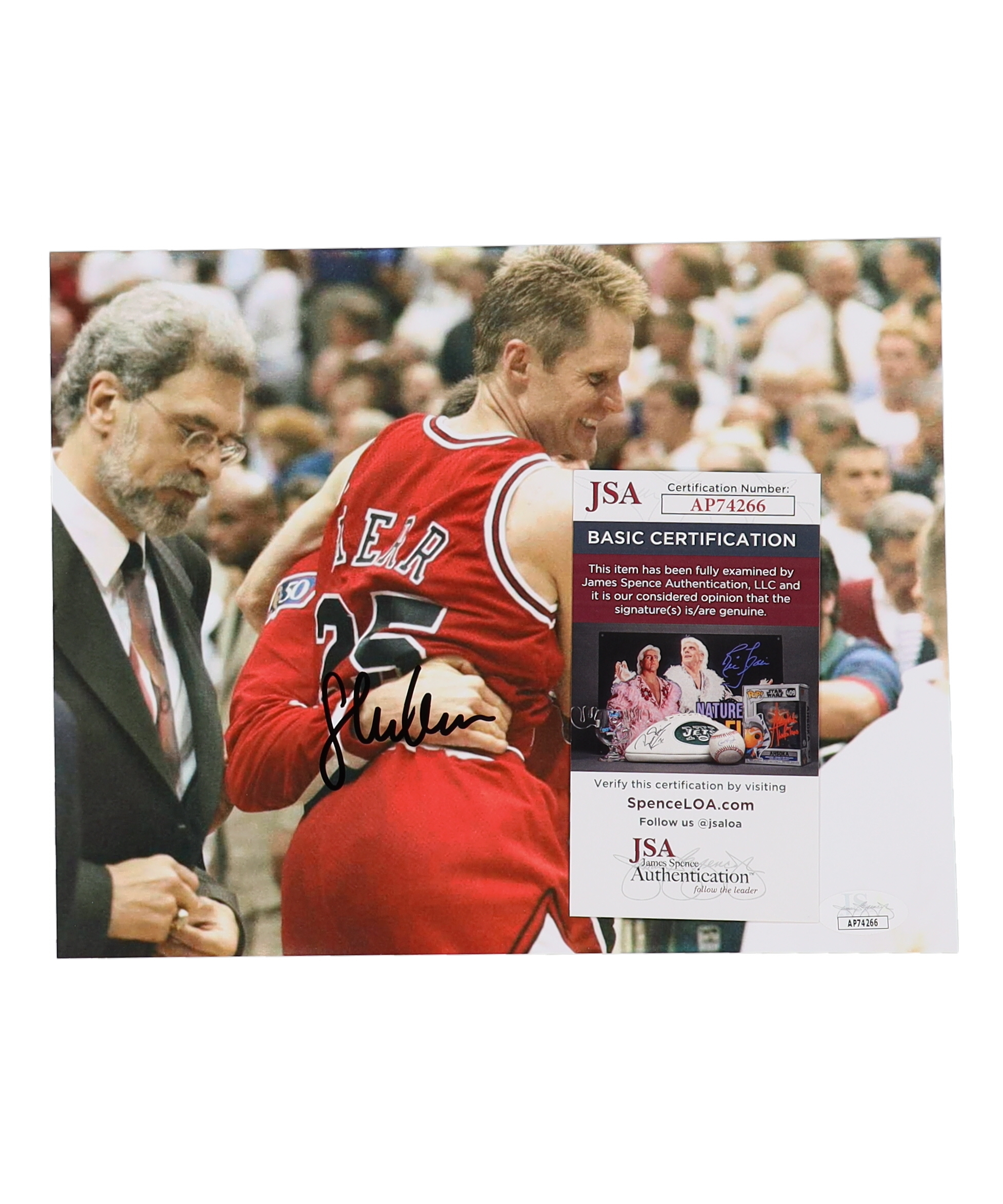 Steve Kerr Signed Bulls 8x10 Photo (JSA) at PristineAuction.com Steve Kerr Signed Bulls 8x10 Photo (JSA) at PristineAuction.com