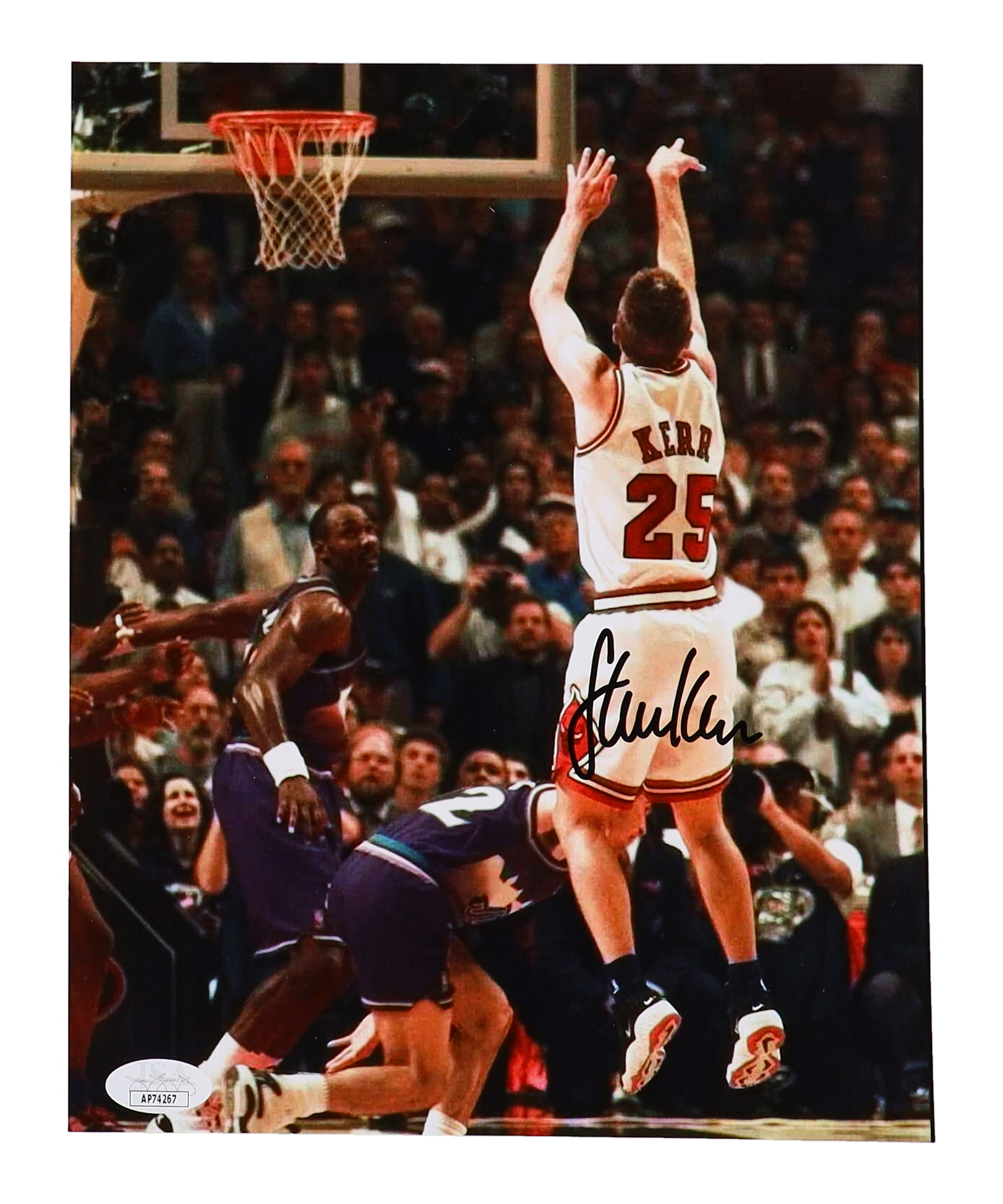 Steve Kerr Signed Bulls 8x10 Photo (JSA) at PristineAuction.com Steve Kerr Signed Bulls 8x10 Photo (JSA) at PristineAuction.com