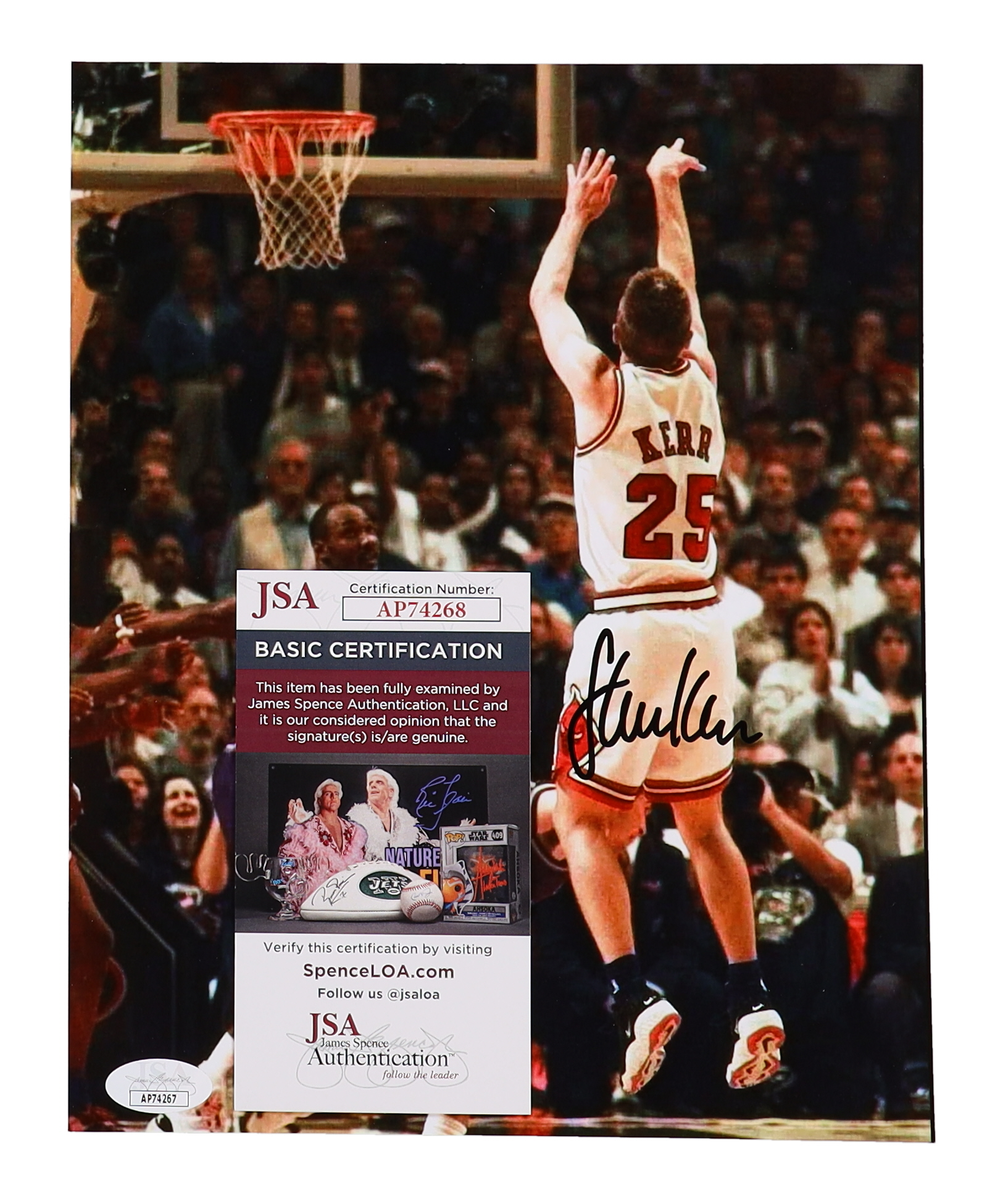 Steve Kerr Signed Bulls 8x10 Photo (JSA) at PristineAuction.com Steve Kerr Signed Bulls 8x10 Photo (JSA) at PristineAuction.com