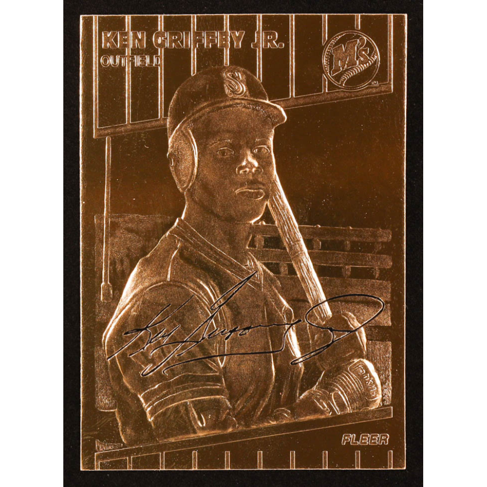 Ken Griffey Jr. 1997 Fleer Signature Series 23KT Gold Card # at PristineAuction.com