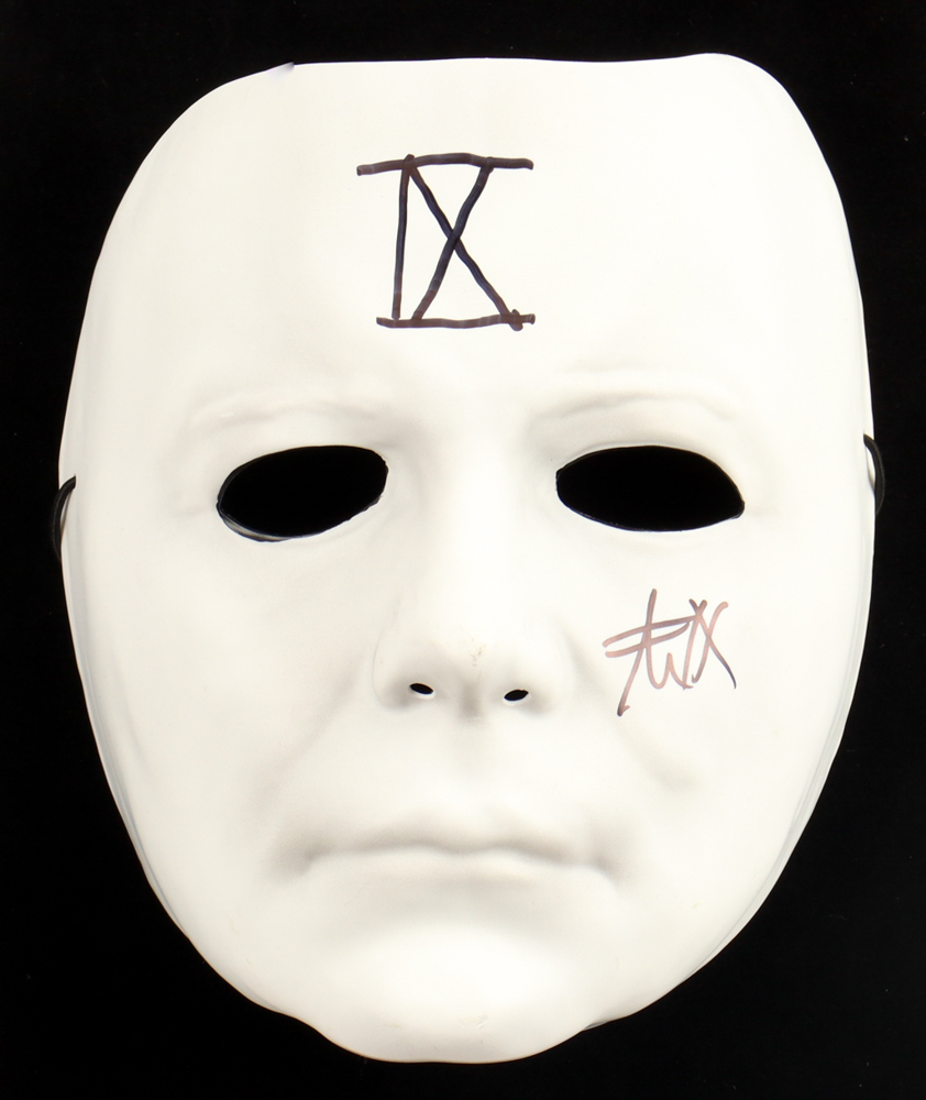 Spencer Charnas Signed "Ice Nine Kills" Michael Myers Mask Inscribed "IX" (JSA) at PristineAuction.com Spencer Charnas Signed "Ice Nine Kills" Michael Myers Mask Inscribed "IX" (JSA) at PristineAuction.com