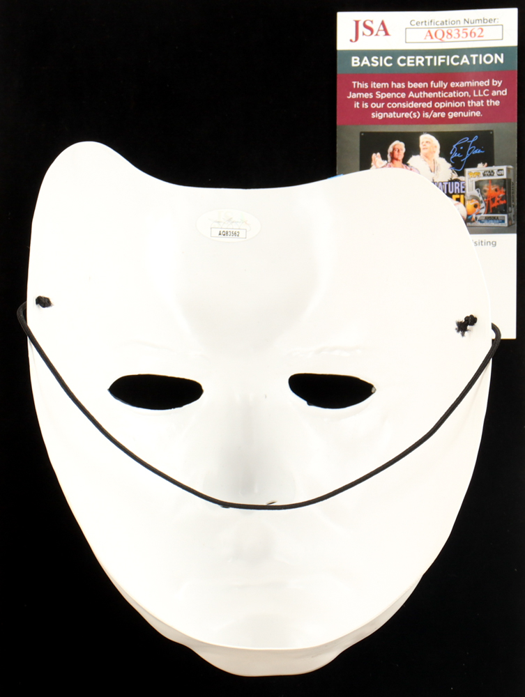 Spencer Charnas Signed "Ice Nine Kills" Michael Myers Mask Inscribed "IX" (JSA) at PristineAuction.com Spencer Charnas Signed "Ice Nine Kills" Michael Myers Mask Inscribed "IX" (JSA) at PristineAuction.com