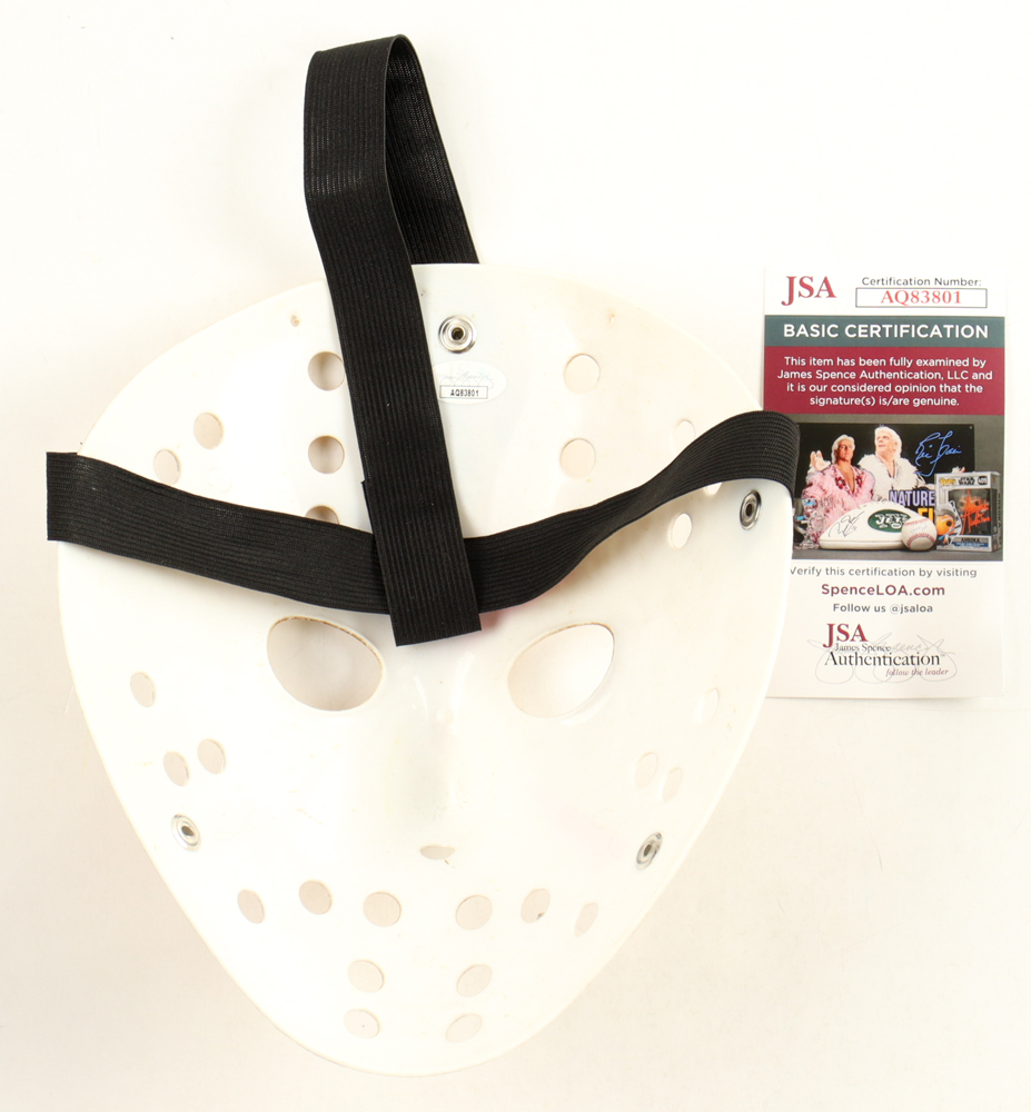 Kane Hodder Signed "Friday the 13th" Mask Inscribed "Jason 7,8,9,X" (JSA) at PristineAuction.com Kane Hodder Signed "Friday the 13th" Mask Inscribed "Jason 7,8,9,X" (JSA) at PristineAuction.com