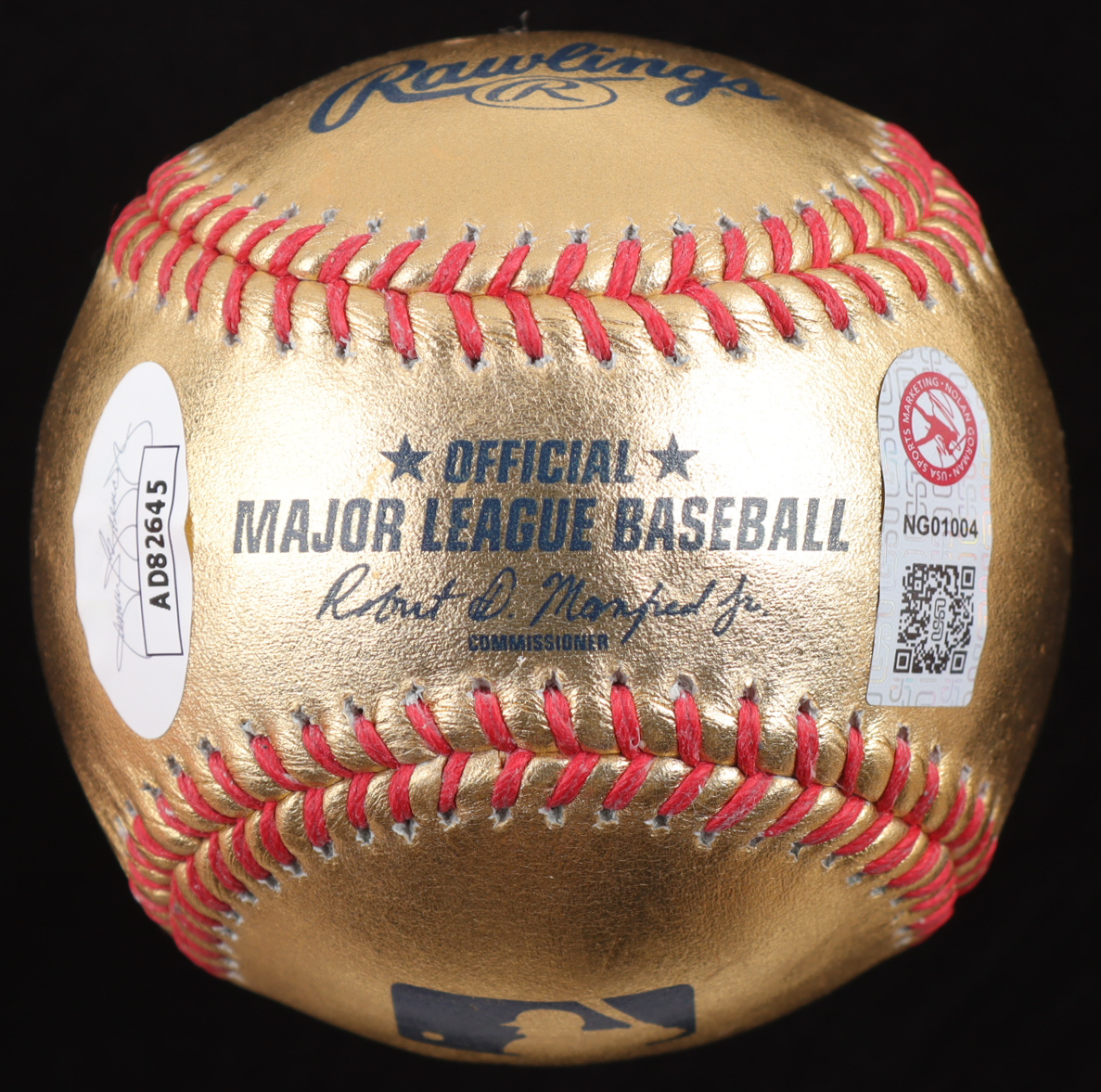 Nolan Gorman Signed OML Gold Leather Baseball (JSA & Gorman) at PristineAuction.com Nolan Gorman Signed OML Gold Leather Baseball (JSA & Gorman) at PristineAuction.com