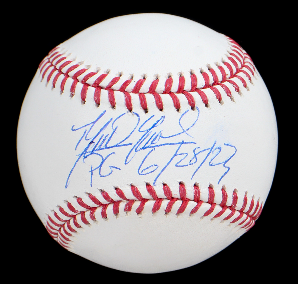 Domingo German Signed OML Baseball Inscribed "PG 6/28/23" (JSA) at PristineAuction.com Domingo German Signed OML Baseball Inscribed "PG 6/28/23" (JSA) at PristineAuction.com