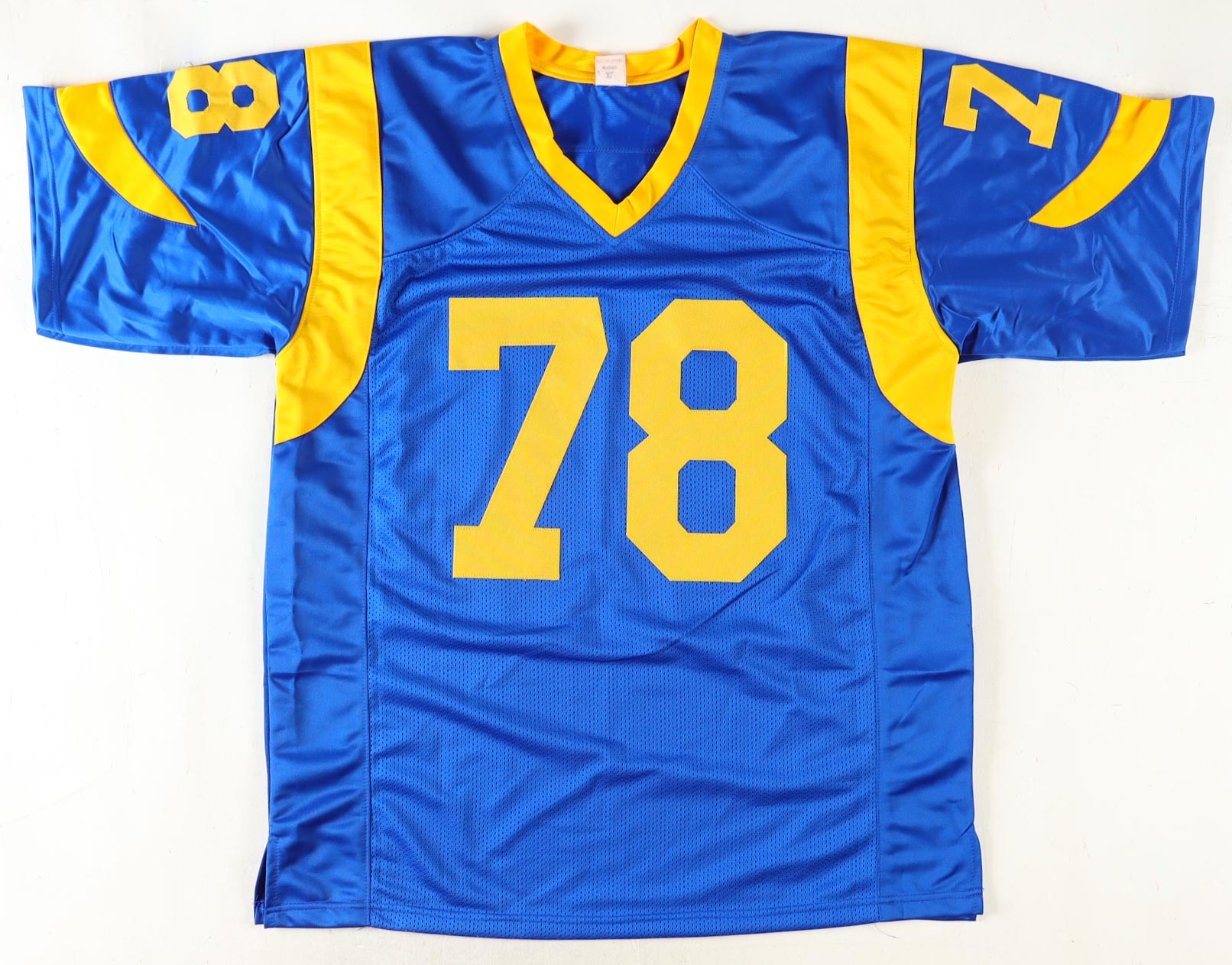 Jackie Slater Signed Jersey Inscribed "HOF 01" (JSA) at PristineAuction.com Jackie Slater Signed Jersey Inscribed "HOF 01" (JSA) at PristineAuction.com