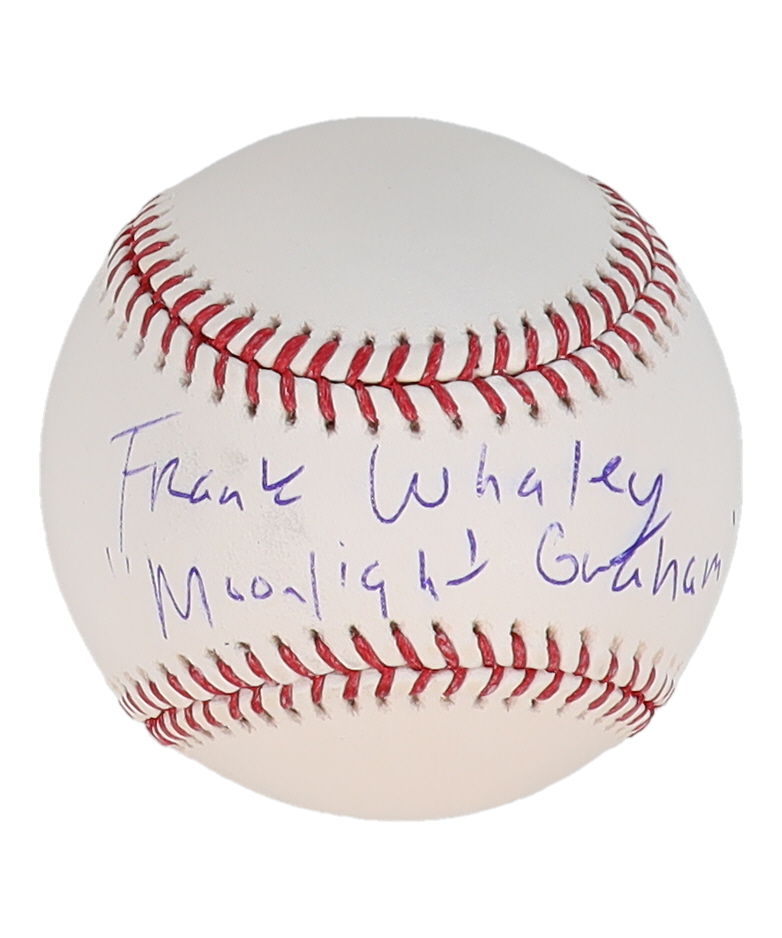 Frank Whaley Signed "Field of Dreams" OML Baseball Inscribed "Moonlight Graham" (JSA) at PristineAuction.com Frank Whaley Signed "Field of Dreams" OML Baseball Inscribed "Moonlight Graham" (JSA) at PristineAuction.com
